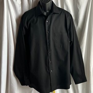 Van Heusen Flex Black Dress Shirt for Men